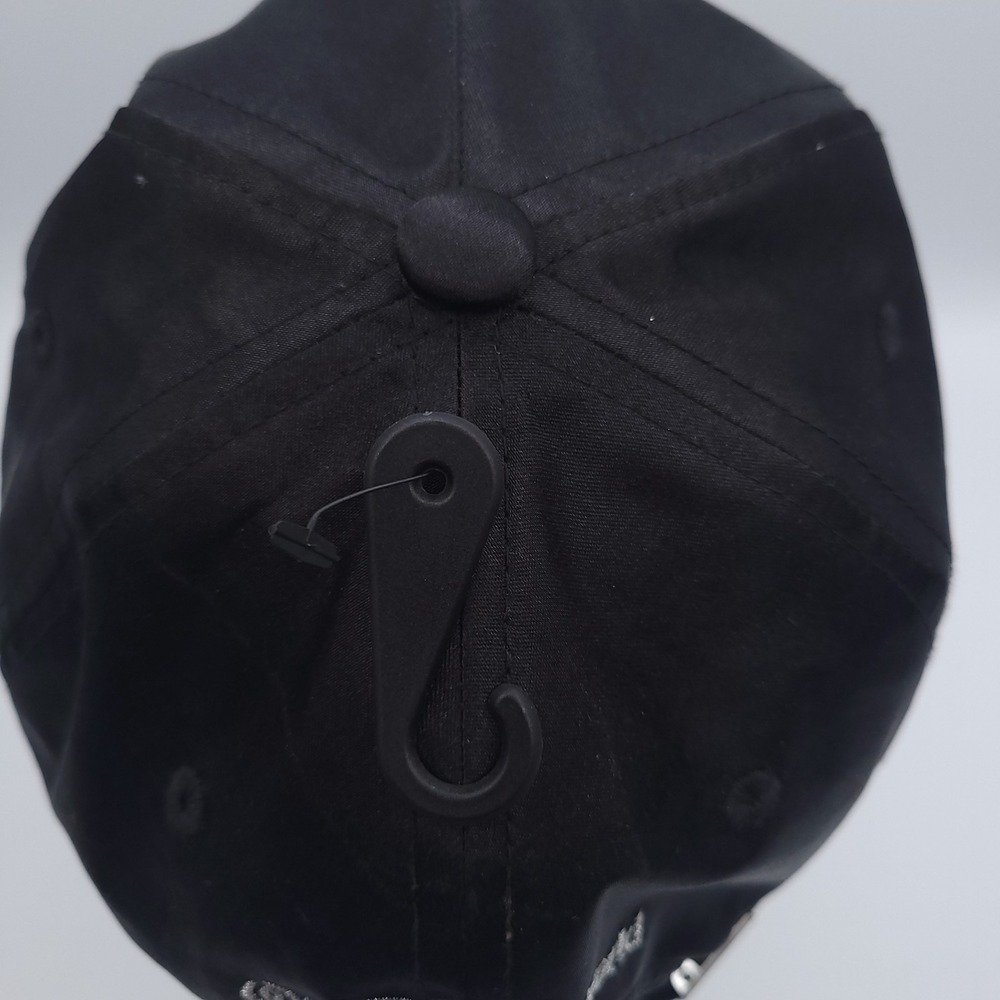 Disney Parks Cinderella Castle Cap Hat Black With Silver Glitter and Rhinestones - Picture 5 of 10